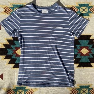 PacSun On The Byas Striped Pocket Tee Shirt